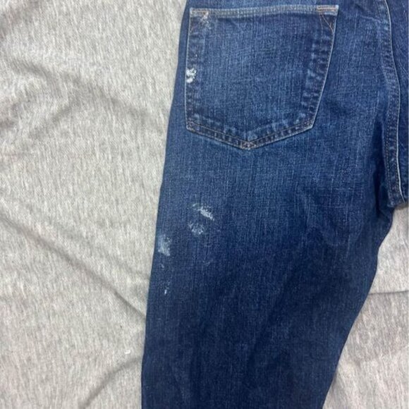 Eddie Bauer Jeans 32x34 speciality dyed boot cut denim work cowboy dark blue - Picture 8 of 10